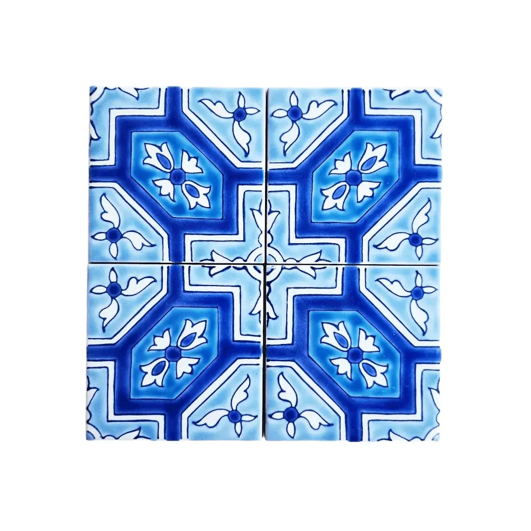 Acapulco Blue 4"x4" SoukiTile