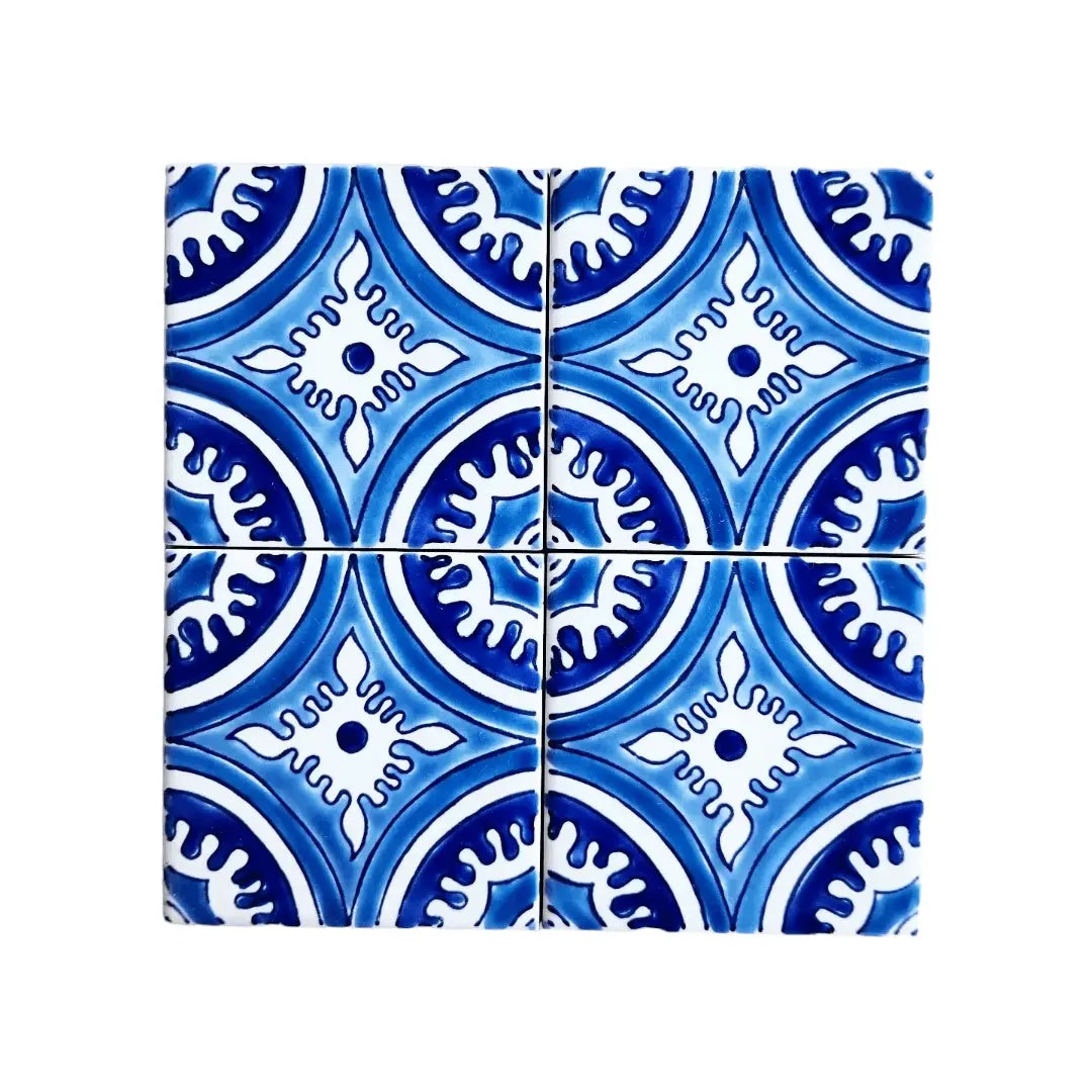 Santa Fe Blue 4"x4" SoukiTile