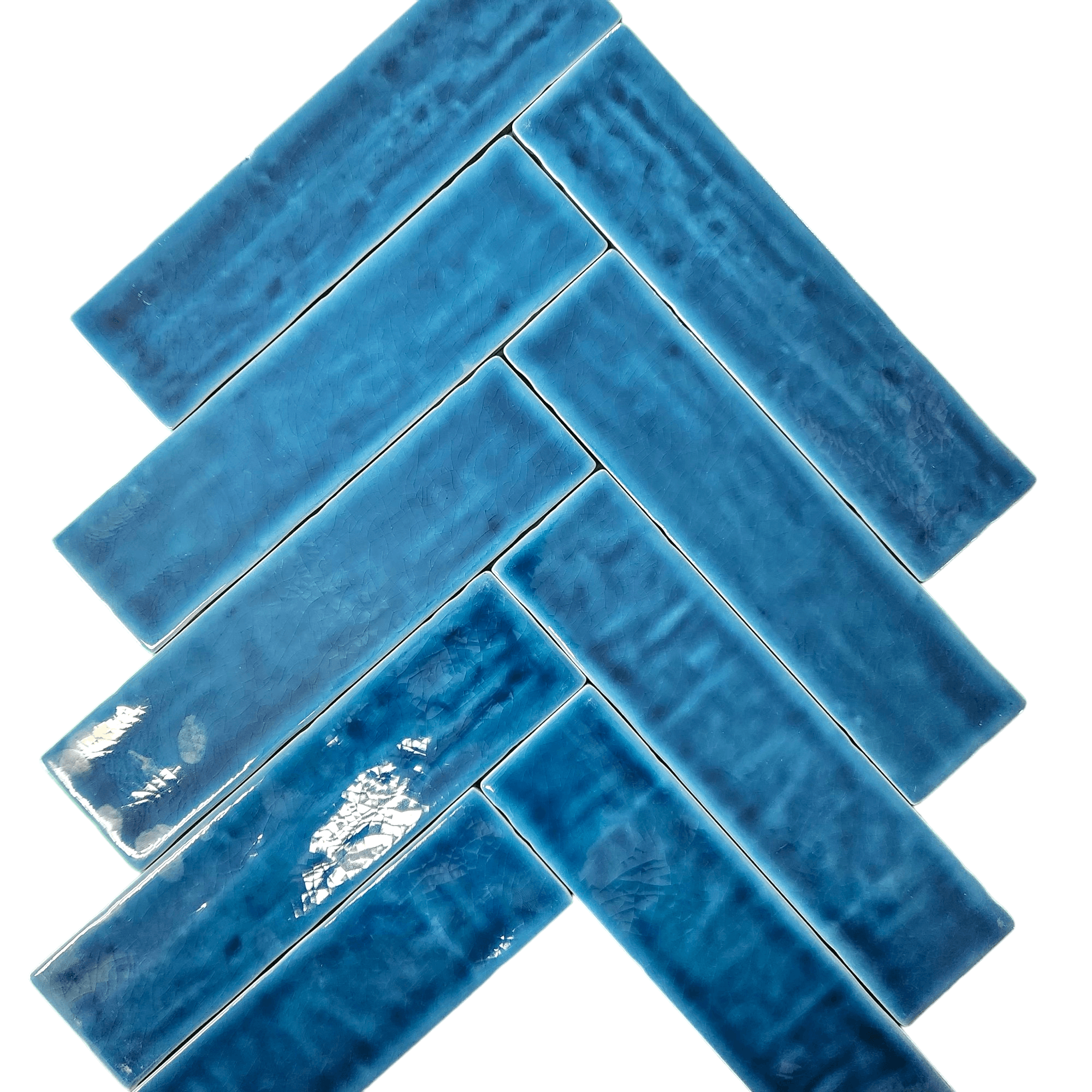 Ocean Blue - Crackled 10" x 2.5"