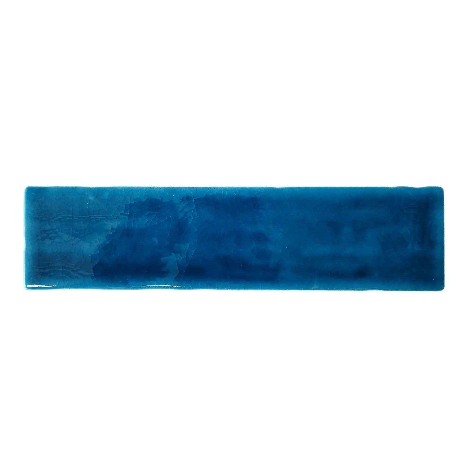 Ocean Blue - Crackled 10" x 2.5" SoukiTile